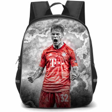 Joshua Kimmich Backpack StudentPack - Joshua Kimmich FC Bayern Munich Shouting On Gray Background