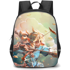 The Legend Of Zelda Link Backpack StudentPack - Link Fierce Bow Shooting