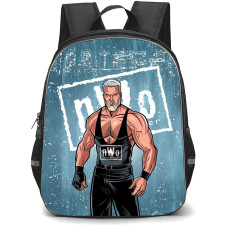 WWE Kevin Nash Backpack StudentPack - Kevin Nash Portrait Cartoon Art
