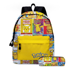 Pokemon Pikachu Anime Backpack with Pencil Case
