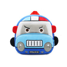 Kids Preschool Kindergarten Cute Backpack Rucksack Police Car
