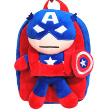 Marvel Captain America Plush Kids Preschool Kindergarten Backpack Rucksack
