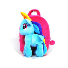 My Little Pony Rainbow Dash Plush Kids Preschool Kindergarten Backpack Rucksack