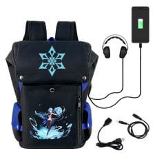 Genshin Impact Ganyu Backpack With USB Charger