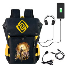 Genshin Impact Zhongli Backpack With USB Charger