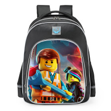 Lego Movie Emmet Brickowski And Lucy Lego School Backpack