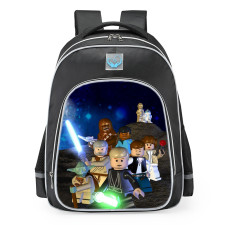Lego Star Wars Original Trilogy Characters School Backpack