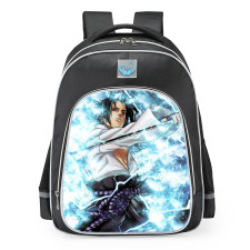 Naruto Sasuke Uchiha With Sword School Backpack