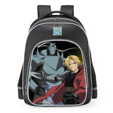Fullmetal Alchemist Edward Elric And Alphonse Elric School Backpack