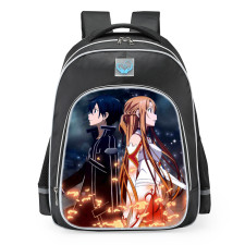 Sword Art Online Kirito And Asuna School Backpack