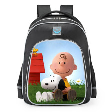 Snoopy And Charlie Brown School Backpack