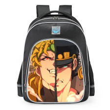 JoJo's Bizarre Adventure Jotaro Kujo And Dio Brando Face School Backpack