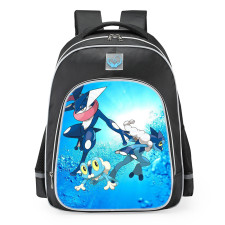 Pokemon Froakie Frogadier Greninja School Backpack