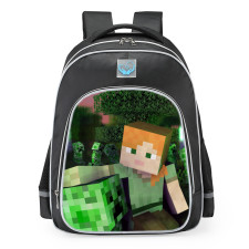 Minecraft Alex And Creeper School Backpack