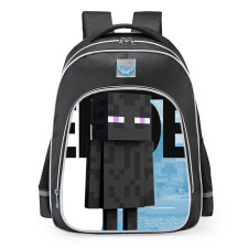 Super Smash Bros Ultimate Enderman Minecraft School Backpack
