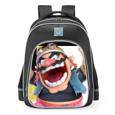 Super Smash Bros Ultimate Wario School Backpack