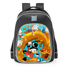 Disney DuckTales Characters And Dragon School Backpack