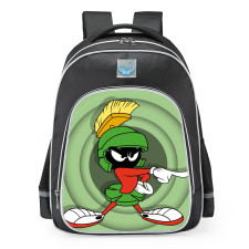 Looney Tunes Cartoons Marvin The Martian School Backpack