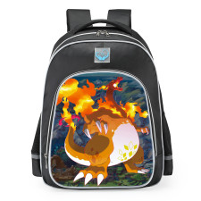 Pokemon Sword And Shield GMax Charizard School Backpack