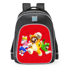 Super Mario 3D World Cat Suits School Backpack