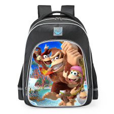Donkey Kong Characters School Backpack