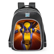 Marvel Contest Of Champions Wolverine X-23 School Backpack