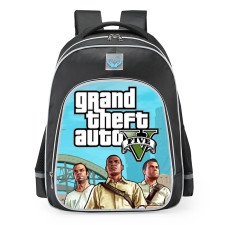 Grand Theft Auto GTA V Characters School Backpack