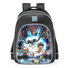 Amphibia Characters Disney School Backpack