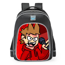 Friday Night Funkin FNF Vs Tord Red Fury Tord Larsson School Backpack