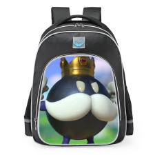 Super Mario Villain King Bob-omb School Backpack