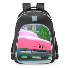 Kirby And The Forgotten Land Kirby Mouthful Mode With Car School Backpack