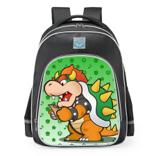 Super Mario Paper Bowser School Backpack