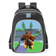 Roblox BedWars Space Miner Skin School Backpack