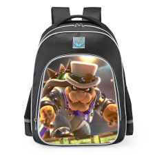 Super Mario White Wedding Bowser School Backpack
