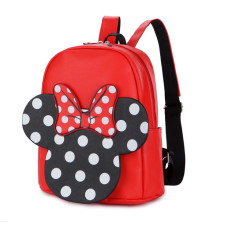 Minnie Mouse Kids Leather Backpack Rucksack Schoolbag