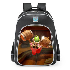 Kirby And The Forgotten Land Masked Hammer Kirby School Backpack