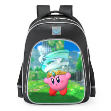 Kirby And The Forgotten Land Tornado Kirby School Backpack