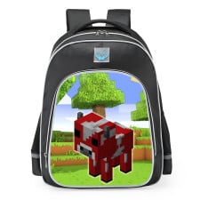 Minecraft Mooshroom School Backpack