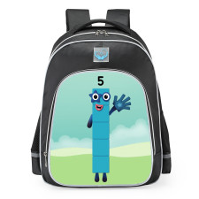 Number Blocks Number Five School Backpack