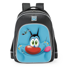 Oggy And The Cockroaches Oggy Big Face School Backpack