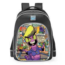 Rise of the Teenage Mutant Ninja Turtles Warren Stone School Backpack