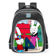 Simon Super Rabbit Mom And Simon School Backpack