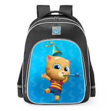 Talking Tom And Friends Ginger Celebrate Birthday School Backpack