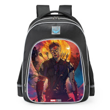Disney+ Marvel What If…? Zombie Hawkeye School Backpack