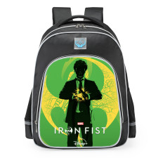 Marvel Iron Fist Artwork Style School Backpack