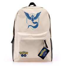 Pokemon Go White Canvas Backpack - Team Mystic Blue
