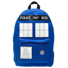 Doctor Who Blue Tardis Police Box Basic Backpack Knapsack