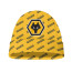 Wolverhampton Wanderers Football Club Beanie Cap Hat - Wolverhampton Wanderers Football Club Medley Monogram Wordmark