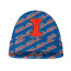 Illinois Fighting Illini Beanie Cap Hat - Illinois Fighting Illini College Football Medley Monogram Wordmark