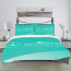 F1 Formula One Mercedes Benz Sham Set Bed Set Sheet Cover - Mercedes Benz AMG Petronas F1 Team Cyan Background Poster